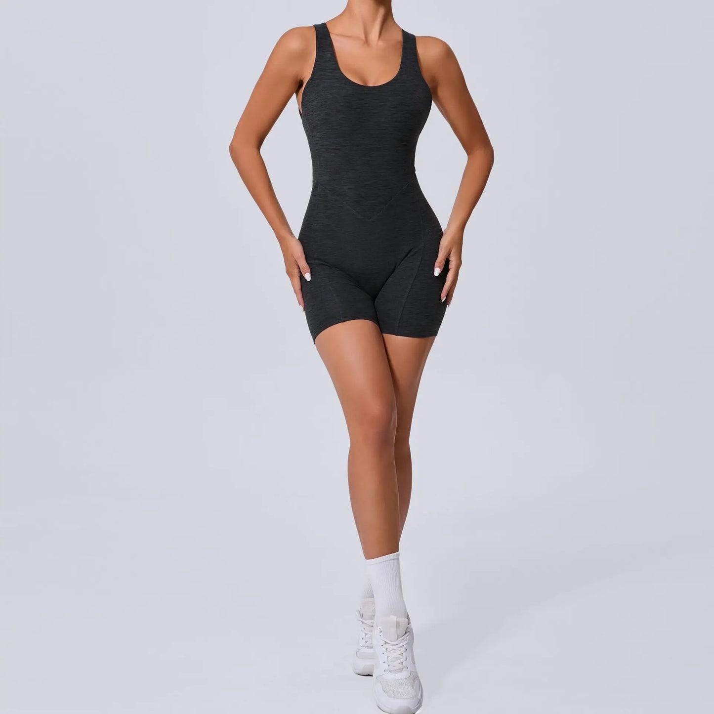 Seamless Yoga Jumpsuits Sports Fitness Hollow Beauty Back One-piece Tight Hip-Lifting Workout Gym Training Sportswear for Women - BD WEAR