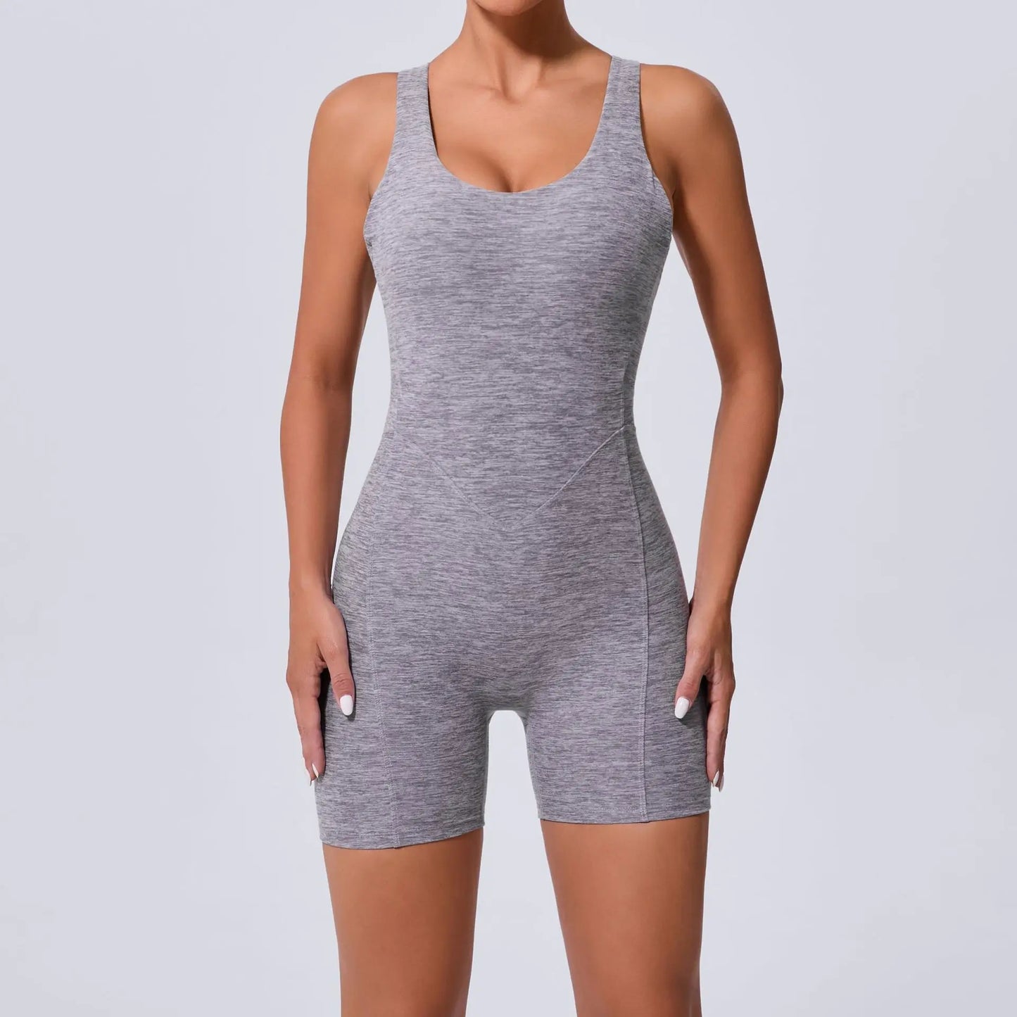 Seamless Yoga Jumpsuits Sports Fitness Hollow Beauty Back One-piece Tight Hip-Lifting Workout Gym Training Sportswear for Women - BD WEAR