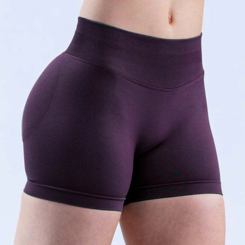 BD WEAR women’s high-waisted Grape Purple athletic shorts