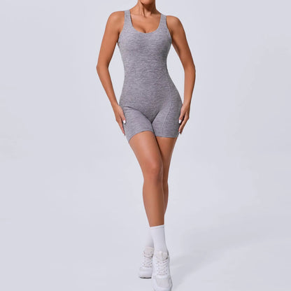 Seamless Yoga Jumpsuits Sports Fitness Hollow Beauty Back One-piece Tight Hip-Lifting Workout Gym Training Sportswear for Women - BD WEAR