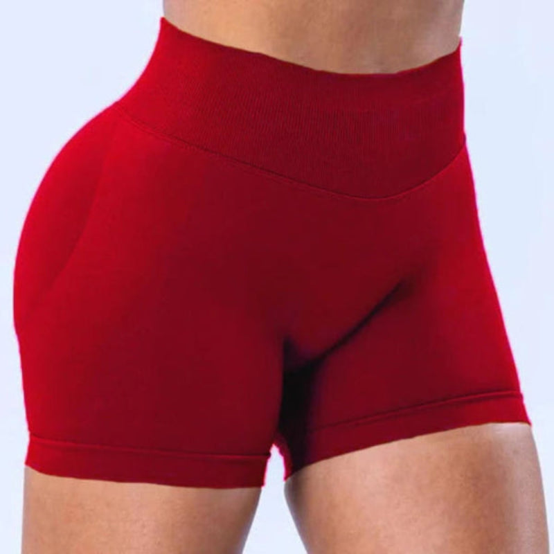 BD WEAR women’s high-waisted Claret athletic shorts