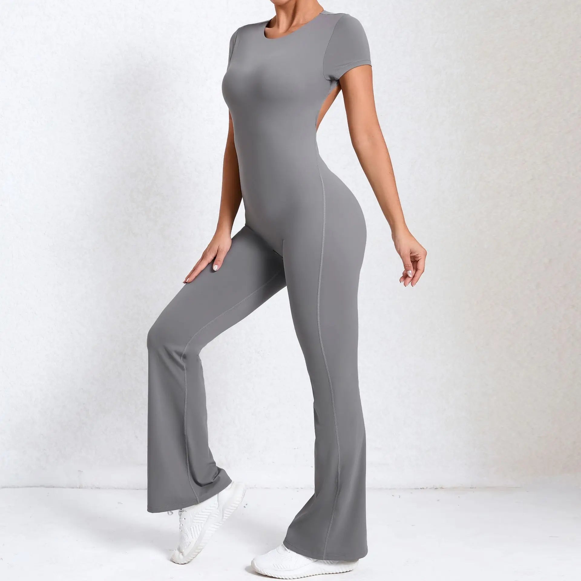 Callista Backless Flared Jumpsuit - BD WEAR