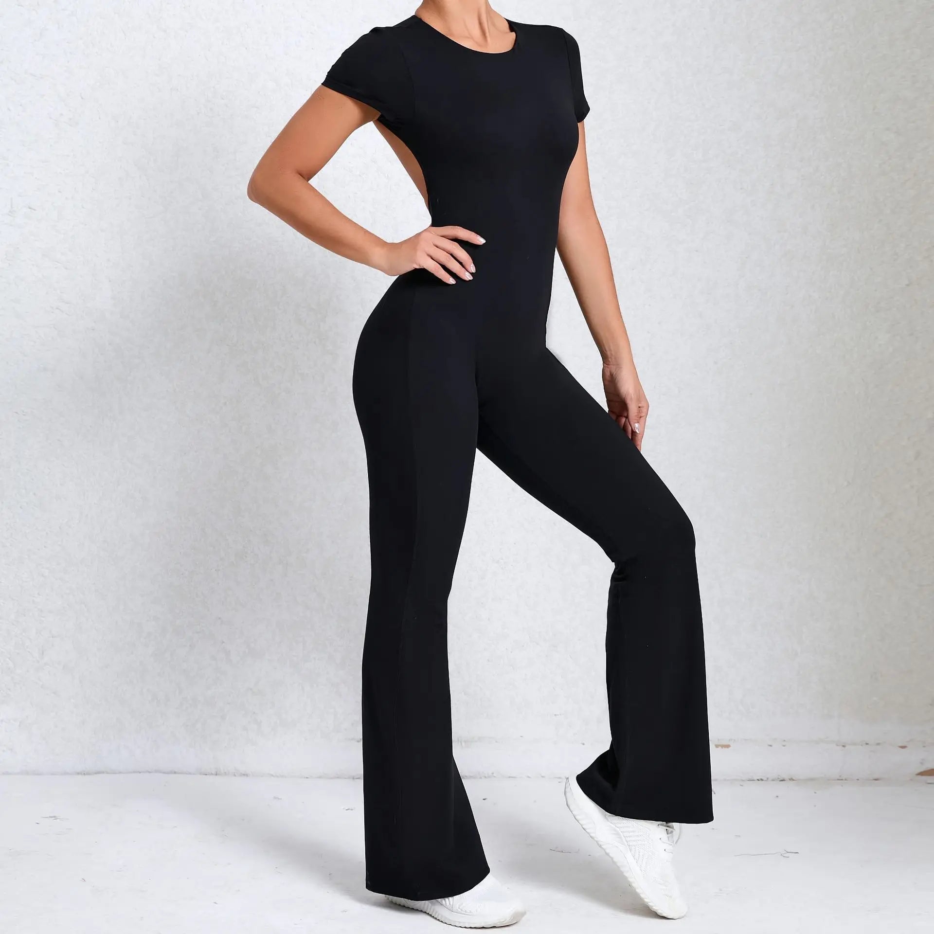 Callista Backless Flared Jumpsuit - BD WEAR