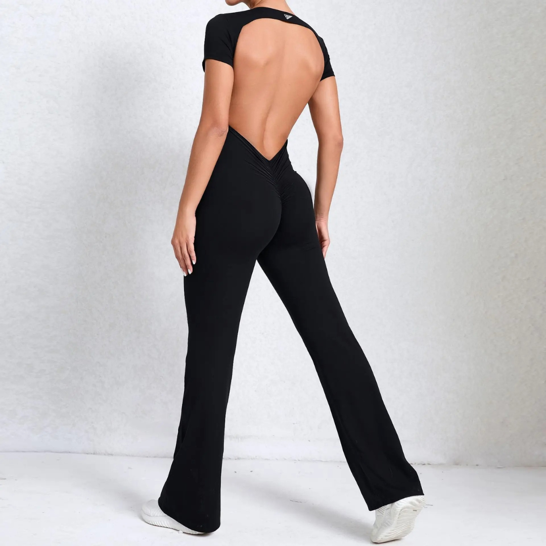Callista Backless Flared Jumpsuit - BD WEAR