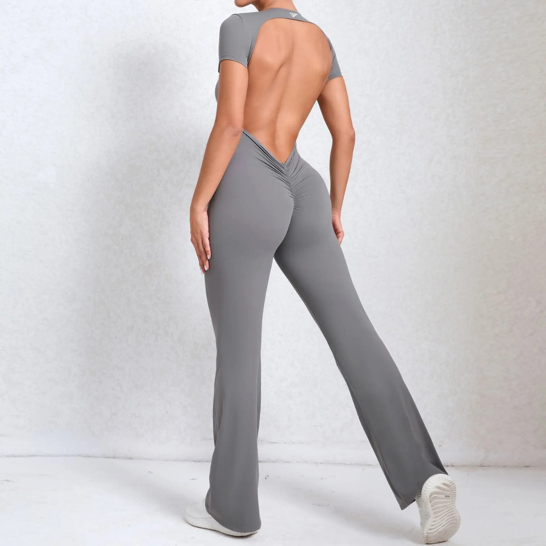 Callista Backless Flared Jumpsuit - BD WEAR